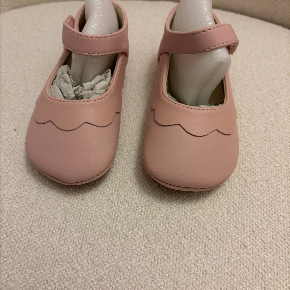 Classic Mary Jane Kids Dress Shoes in Blush Pink